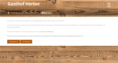 Desktop Screenshot of gasthof-herbst.de